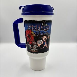 Vintage Six Flags Looney Tunes Bugs Plastic Cup Bottle Tumbler‎ 32oz.
